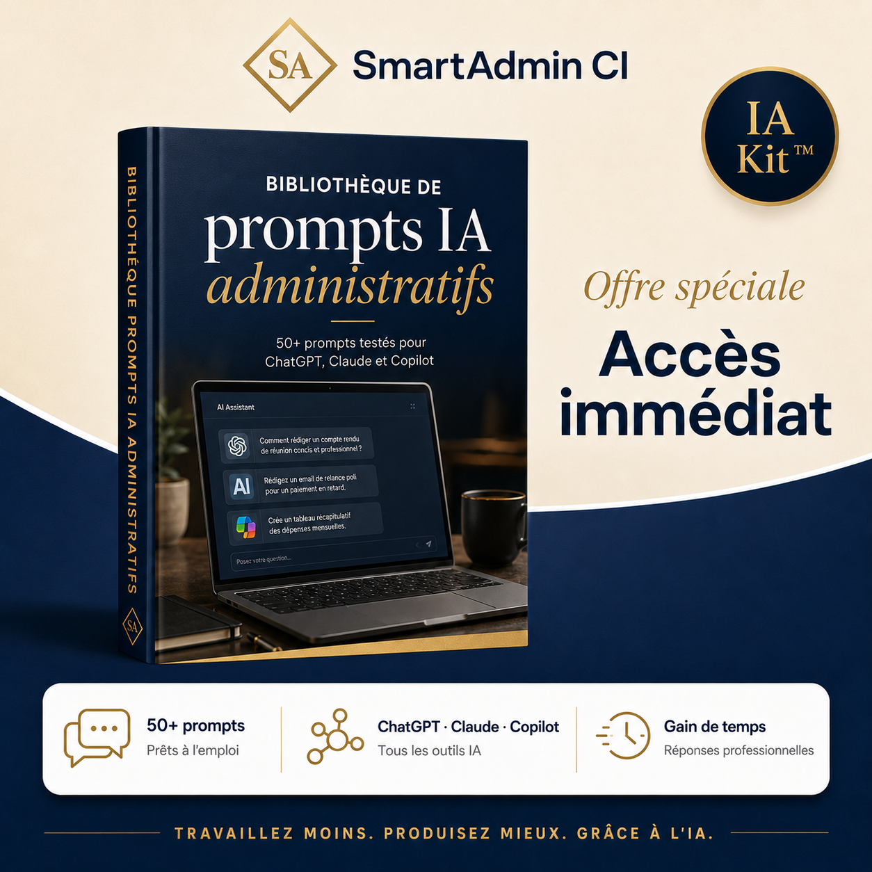 Bibliothèque de prompts IA administratifs